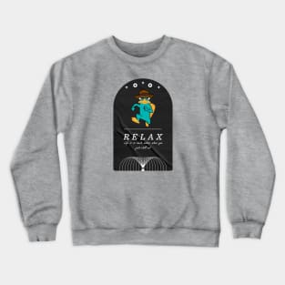 perry the platypus relax 02 Crewneck Sweatshirt